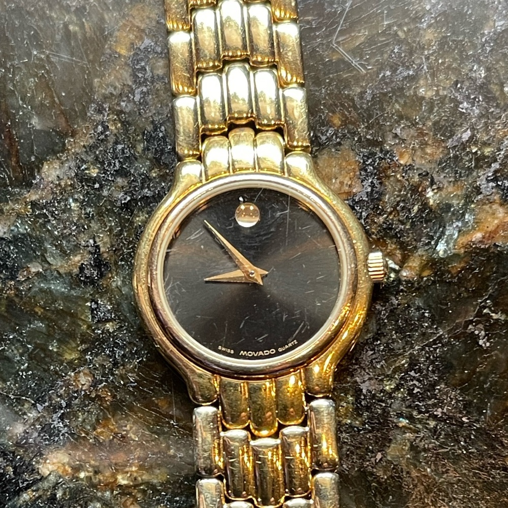 Movado Museum Gold-Tone Swiss Made Quartz Watch